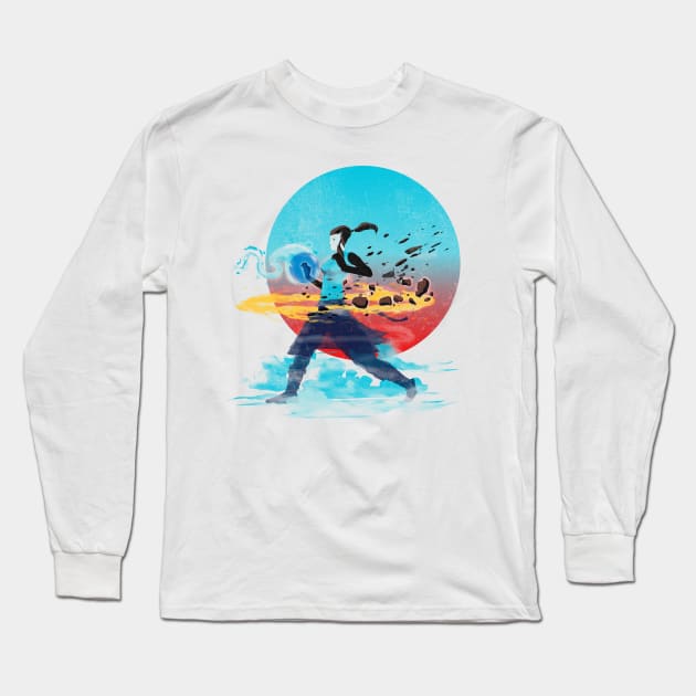 hoolahooping with elements Long Sleeve T-Shirt by kharmazero